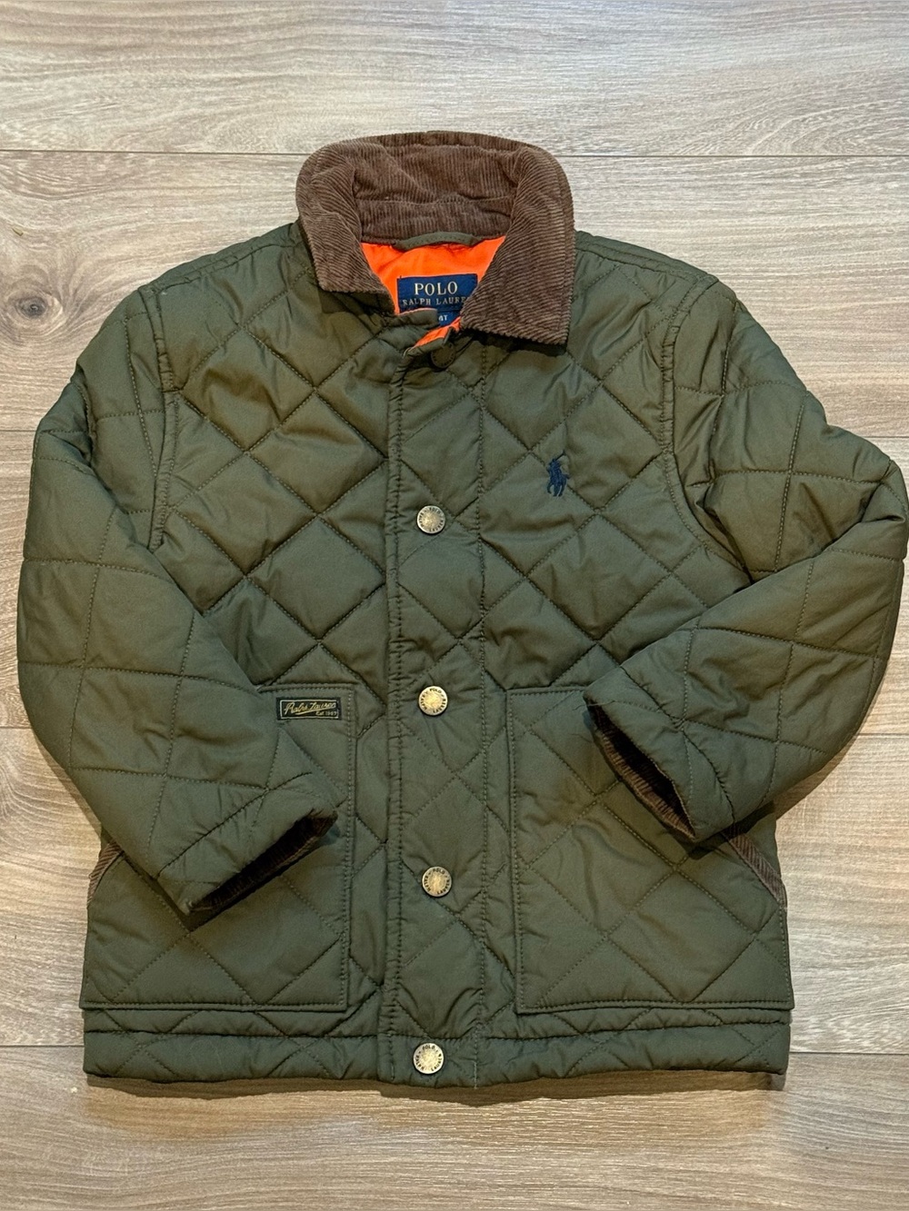 Polo by Ralph Lauren Boys' Quilted Green Barn Jacket